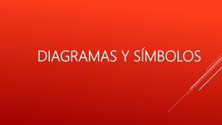 DIAGRAMAS Y SÍMBOLOS
 