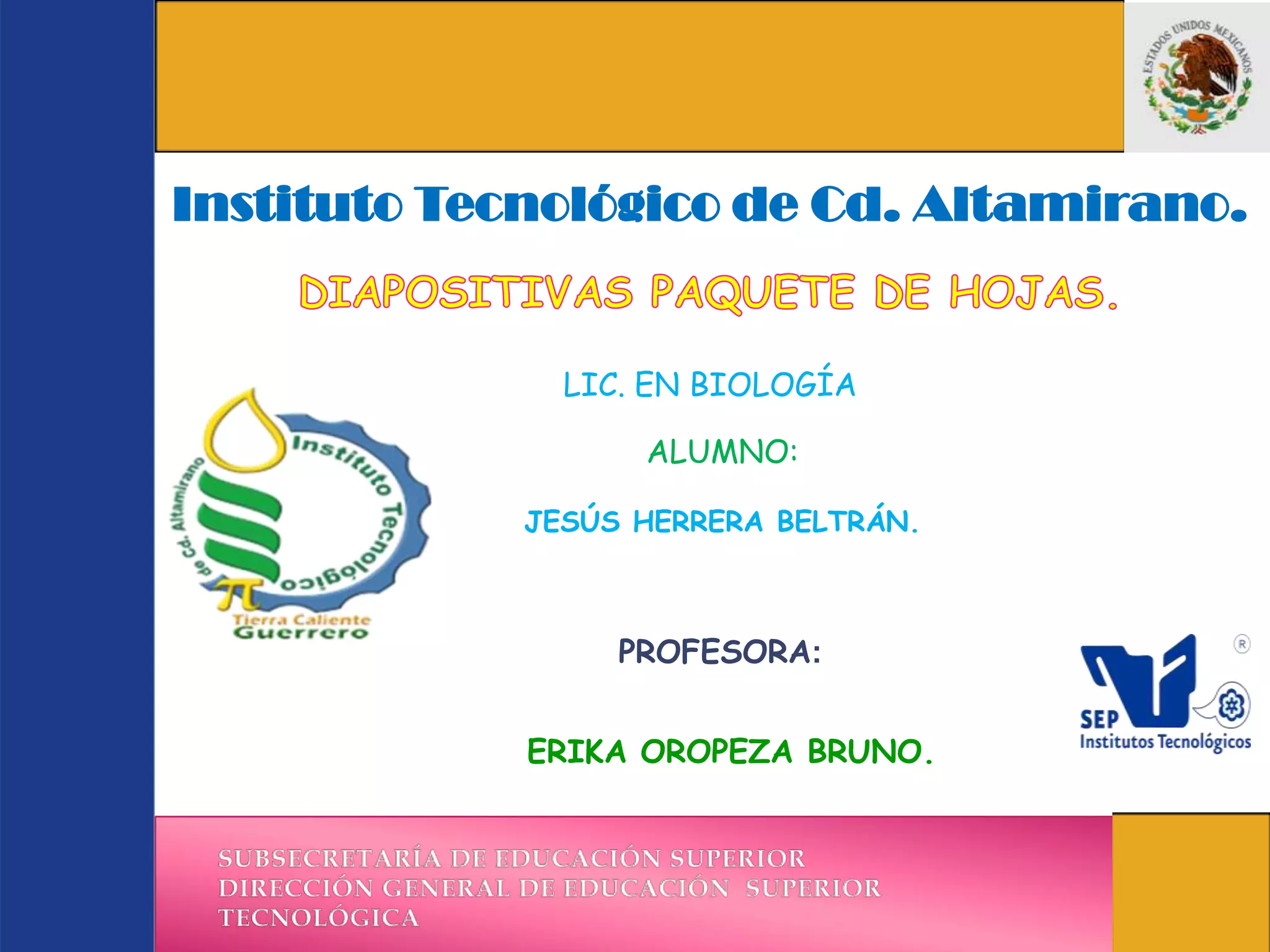 Diapositivas hojas. | PPTX