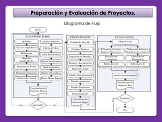 Preparación y Evaluación de Proyectos. 
Diagrama de Flujo 
Inicio 
 
