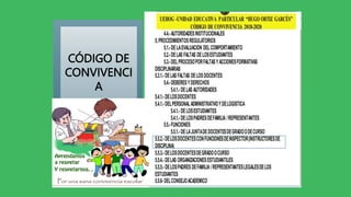 CÓDIGO DE
CONVIVENCI
A
 
