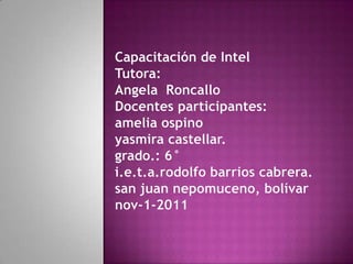 Diapositivas intel | PPTX