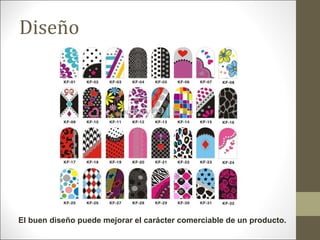 Diseño

El buen diseño puede mejorar el carácter comerciable de un producto.

 