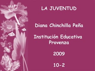 LA JUVENTUD Diana Chinchilla Peña Institución Educativa  Provenza 2009 10-2 