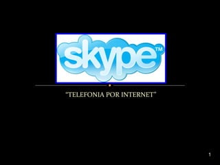 “ TELEFONIA POR INTERNET” 