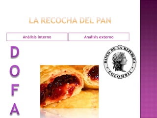 Análisis interno   Análisis externo
 