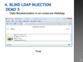 Data Booleanization in an unsecure WebApp True 