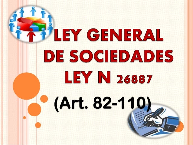 Diapositivas ley de sociedades