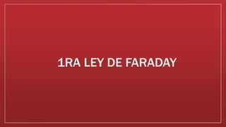 1RA LEY DE FARADAY
 