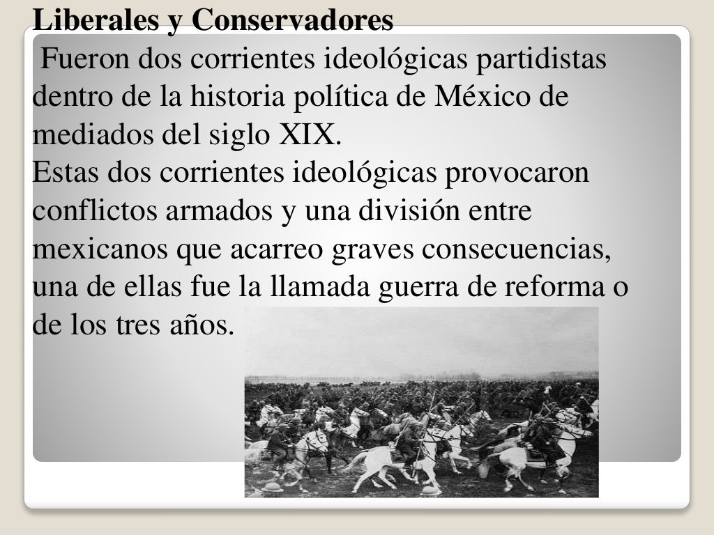 Diapositivas liberales y conservadores