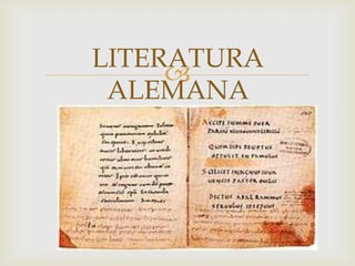 LITERATURA
     
 ALEMANA
 