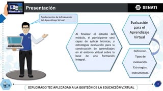 DIAPOSITIVAS DE EVALUACION DE APRENDIZAJE VIRTUAL CON LA DIFERENTES ...