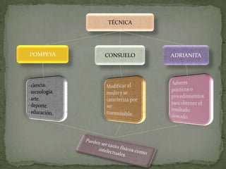 TÉCNICA




POMPEYA   CONSUELO   ADRIANITA
 