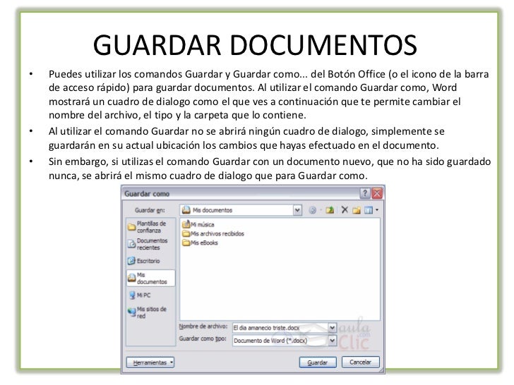 Diapositivas microsoft word