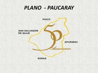 PLANO - PAUCARAY
 
