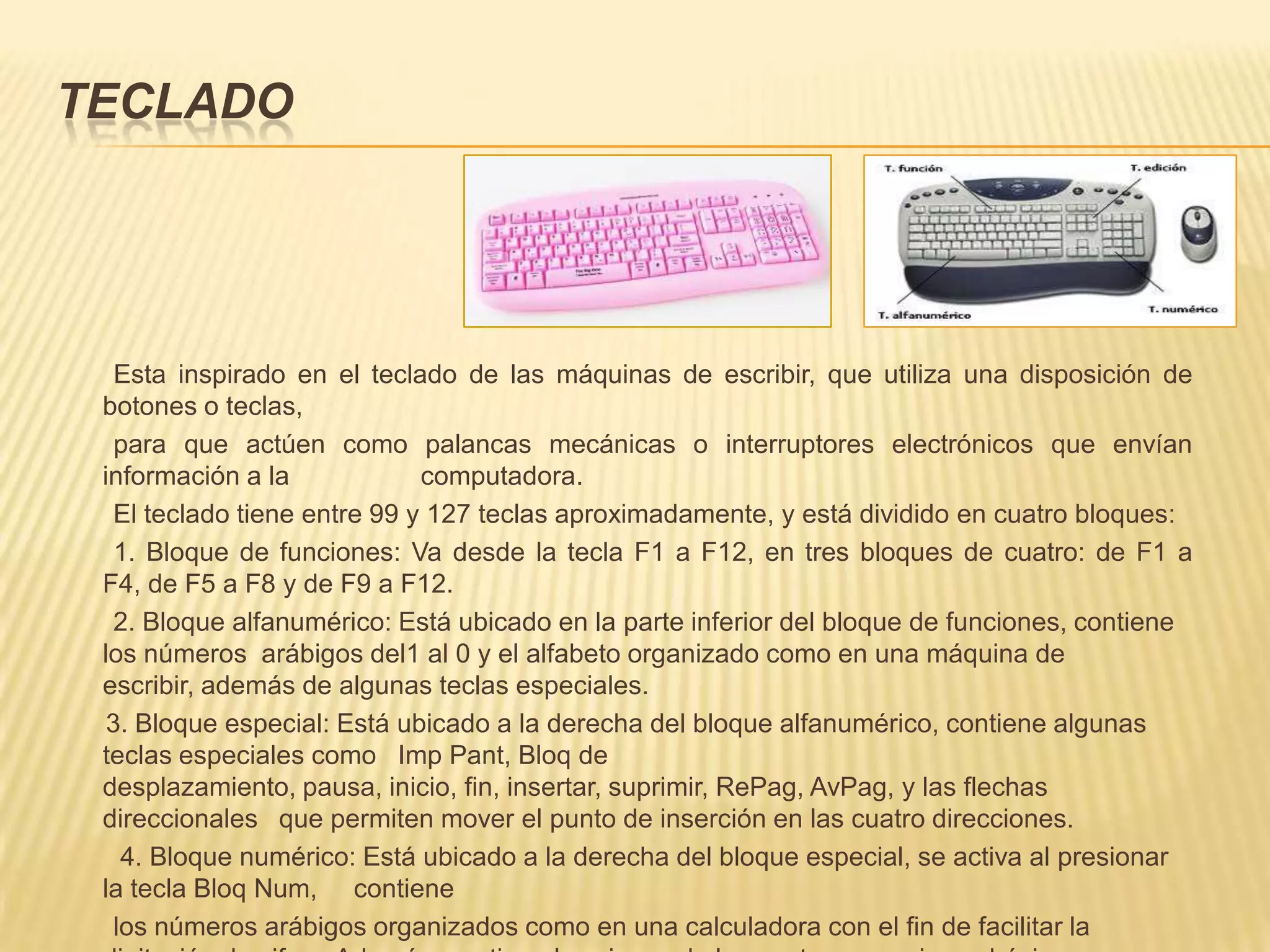 Diapositivas perifericos de entrada y salida | PPTX