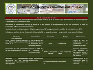 INSTITUCION EDUCATIVA CRISANTO LUQUE - TURBACO