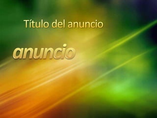 Diapositivas power point