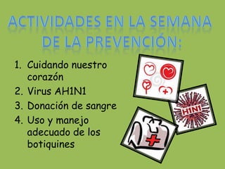 InespecíficaPrimaria: Se refiere a un determinado problema y actúa sobre los factores que lo generan. Toma en consideración los Factores de Riesgo como: la historia personal, el tipo de vida las relaciones sociales. Este tipo de prevención comienza con la educación primaria y continua en la secundaria, esta dirigida a padres, docentes y jóvenes en edad de adolescencia.