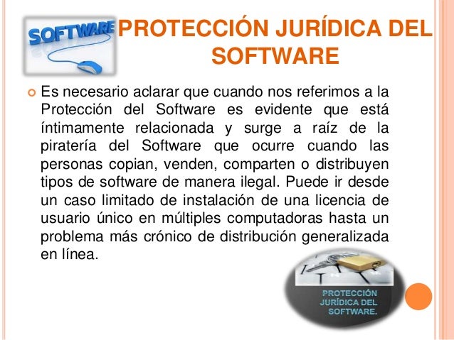 Diapositivas proteccion juridica del software