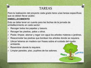 Introducir  una práctica a los estudiantes sobre manejo y  uso adecuado de las basuras.