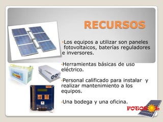Evitar la utilización de plantas a base de combustibles fósiles cuando el fluido de eléctrico es interrumpido.