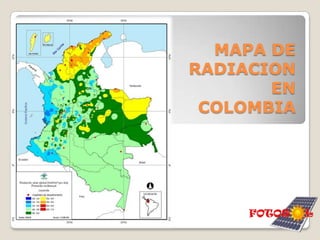 JUSTIFICACIÓNEl departamento del Tolima cuenta con una buena posición geográfica y altos índices de radiación solar, dando así ventajas para instalaciones solares de pequeña o gran escala de generación de energía, trayendo así beneficios ambientales, económicos y eléctricos para la región.