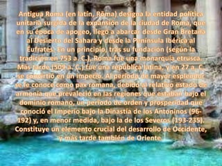 Diapositivas roma