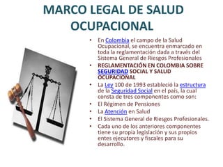 ANTECEDENTES HISTORICOS.En el año 1992 se adopta la filosofía del Control Administrativo de Pérdidas. En el año 1993 se crea el Departamento Salud Ocupacional y Ambiente con la integración de las áreas de higiene, seguridad y ambiente (HSE)