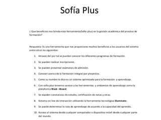 Sofía Plus
 