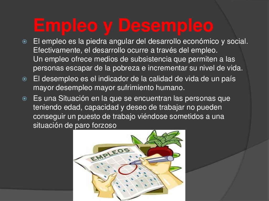 Diapositivas sobre el desempleo