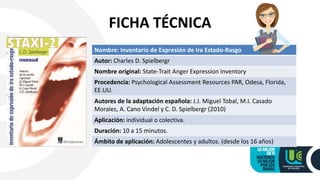 State Trait Anger Expression Inventory.pdf Diapositivas staxi | PPTX