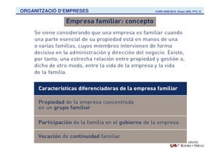 ORGANITZACIÓ D’EMPRESES   CURS 2009-2010. Graus ADE, FYC, E.
 