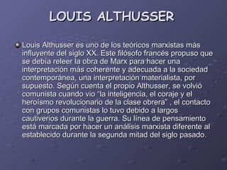 LOUIS ALTHUSSER   ,[object Object]
