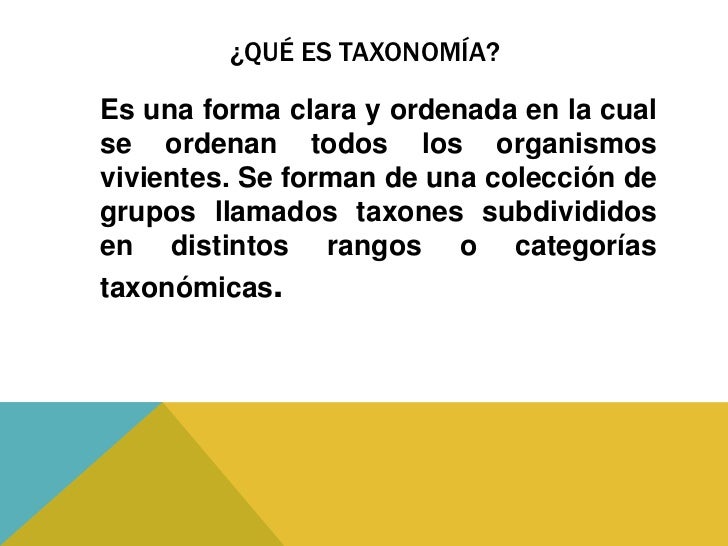 Taxonomia de los sistemas
