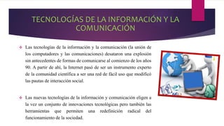 Diapositivas tecnologías de la información y comunicación | PPTX