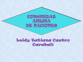 Leidy Tatiana Castro
Carabalí
 