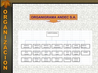 ORGANIGRAMA ANDEC S.A.
 