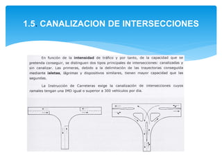 1.5. CANALIZACION DE INTERSECCIONES
 