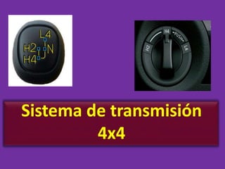 Sistema de transmisión
4x4
 