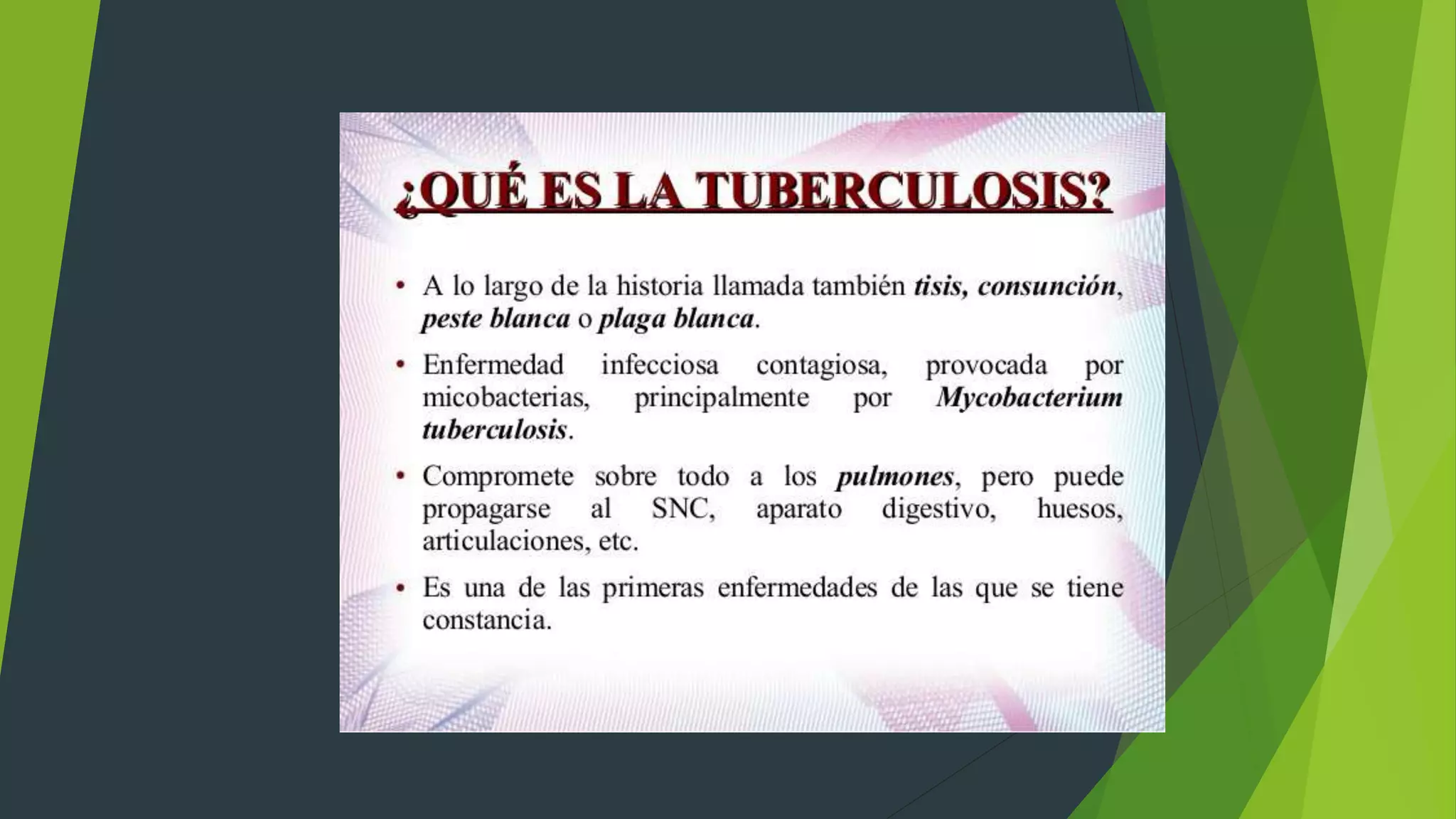 Diapositivas tuberculosis y salud publica | PPTX
