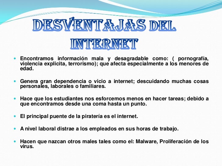Diapositivas ventajas y desventajas del