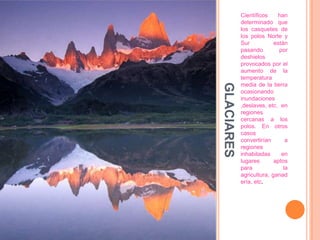 * Acidificación de ríos, lagos y mares que dificultan la vida acuática.