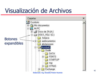 Visualización de Archivos Botones expandibles 