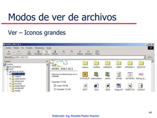 Modos de ver de archivos Ver – Iconos grandes 