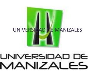 UNIVERSIDAD DE MANIZALES 