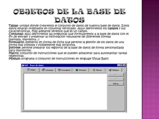 En este sentido, una biblioteca puede considerarse una base de datos compuesta en su mayoría por documentos y textos impresos en papel e indexados para su consulta.Los sistemas de gestión de bases de datos  El propósito general de los sistemas de gestión de bases de datos es el de manejar de manera clara, sencilla y ordenada un conjunto de datos que posteriormente se convertirán en información relevante para una organización.