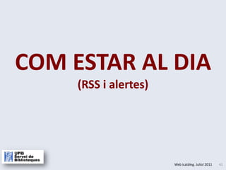  Consultes sobre les sessions de terminal:http://www.uab.es/iDocument/240/306/sesions_terminal.pdf Consultes sobre la navegacióweb:http://www.uab.es/iDocument/254/227/consultes_sobre_navegacio_web.pdfLes trobareu a: Xarxes Privades Virtuals