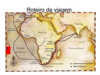 Roteiro da viagem
 