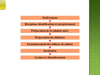 ANALYSE MICROBIOLOGIQUE D’UNE DENREE ALIMENTAIRE 