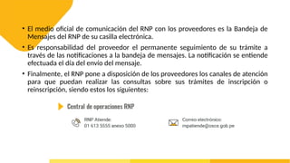 Consulta Rnp diapositivas sobre manejo de Registro Nacional de Proveedores | PPTX